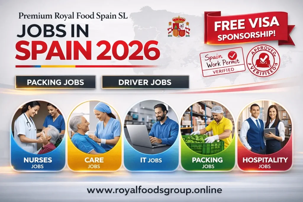 Unskilled Jobs in Spain with Visa Sponsorship